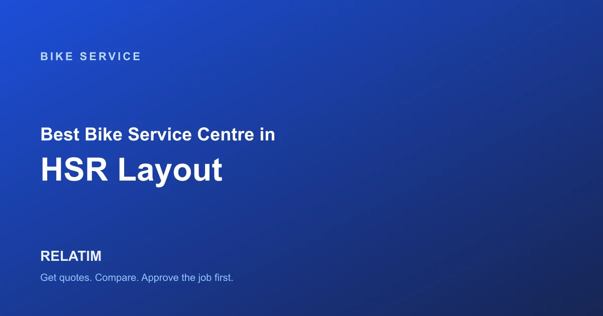 Best Bike Service Centre in HSR Layout, Bangalore